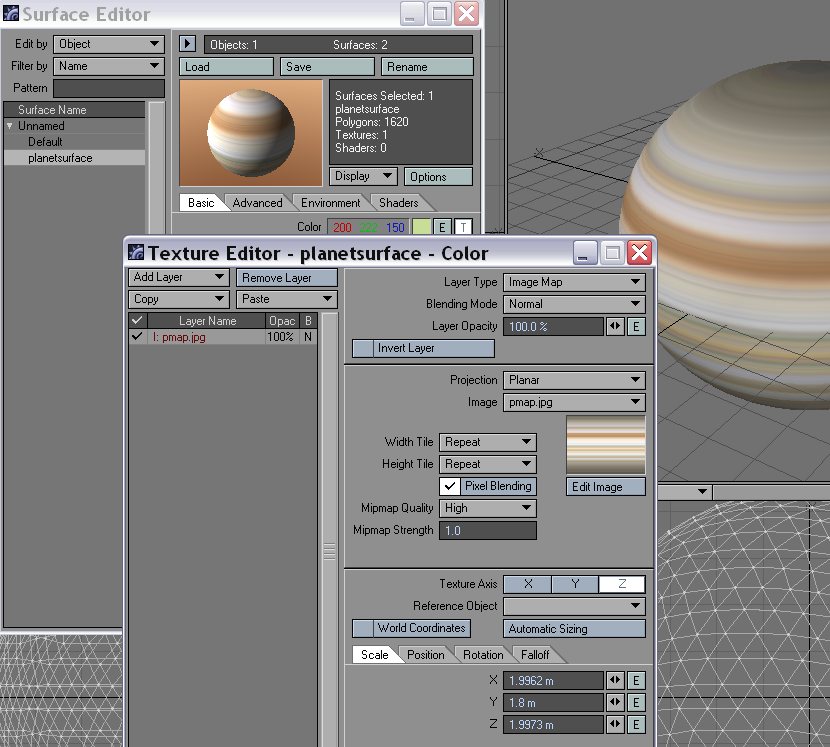 Screen Grab - Surface Settings