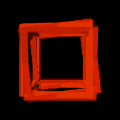 Red cube tumble